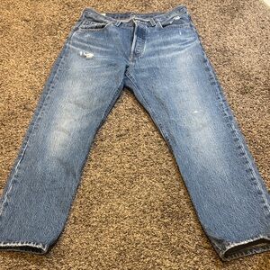 Levi's 501 Women's Blue Straight-Leg Jeans